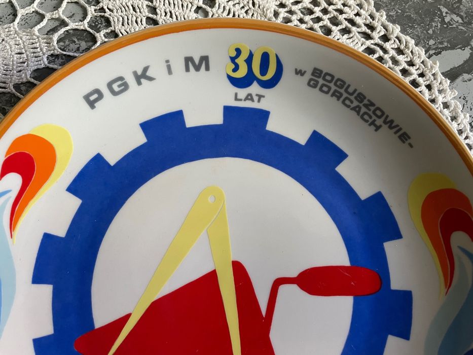Patera okolicznościowa Boguszów Gorce 1981 r. porcelana Wałbrzych