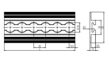 Listwa airine podłogowa,zabudowa busa