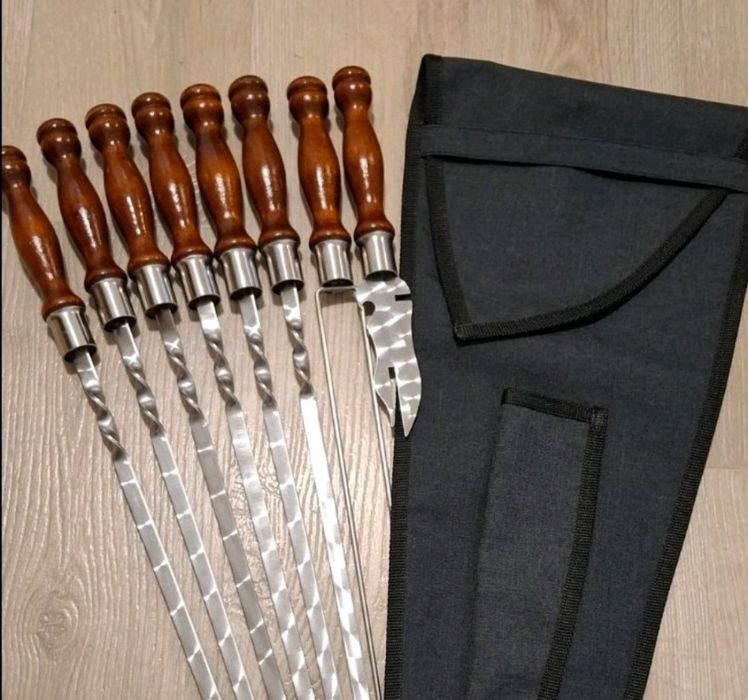 Набір шампурів у чохлі.  Преміум