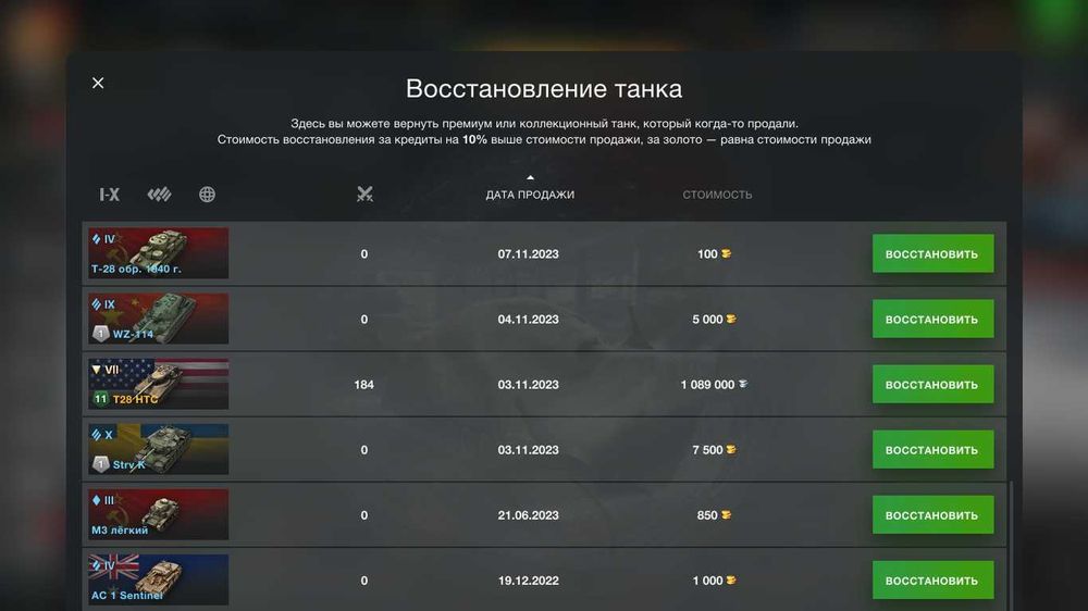 Аккаунт Wot Blitz