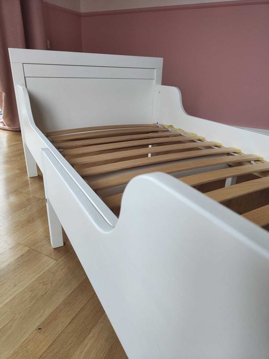 Łóżko Materac IKEA SUNDVIK Lite drewno Regulowana Długość 80x200