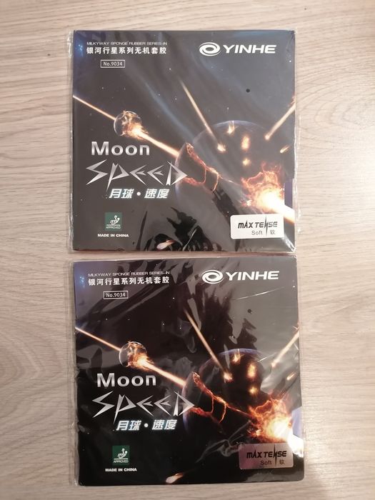 Komplet (2szt) okładzin Yinhe Moon Speed Soft, tenis stołowy