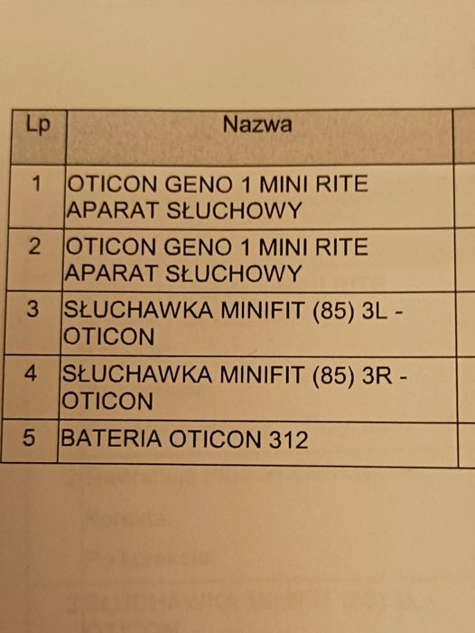2 aparaty słuchowe oticon geno 1