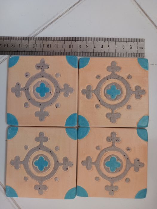 Płytki ceramiczne - dekory - hand made