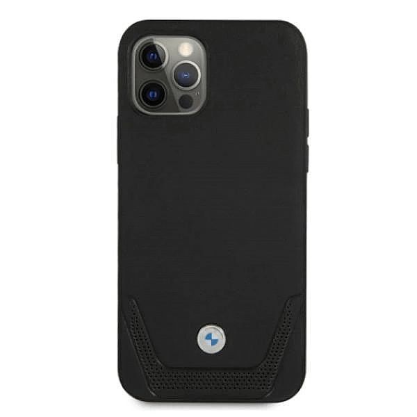 Etui BMW Leather Perforate na iPhone 12 / iPhone 12 Pro - czarne