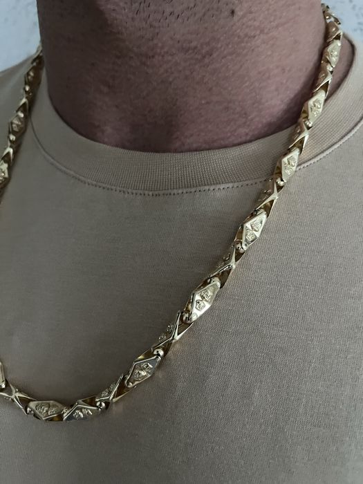 złoty łańcuszek versace super model złoto 14k 585