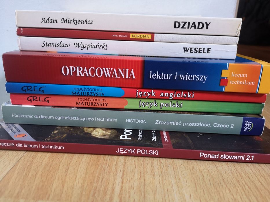 Wesele - Wyspiański, Kordian - Słowacki, Dziady - Mickiewicz