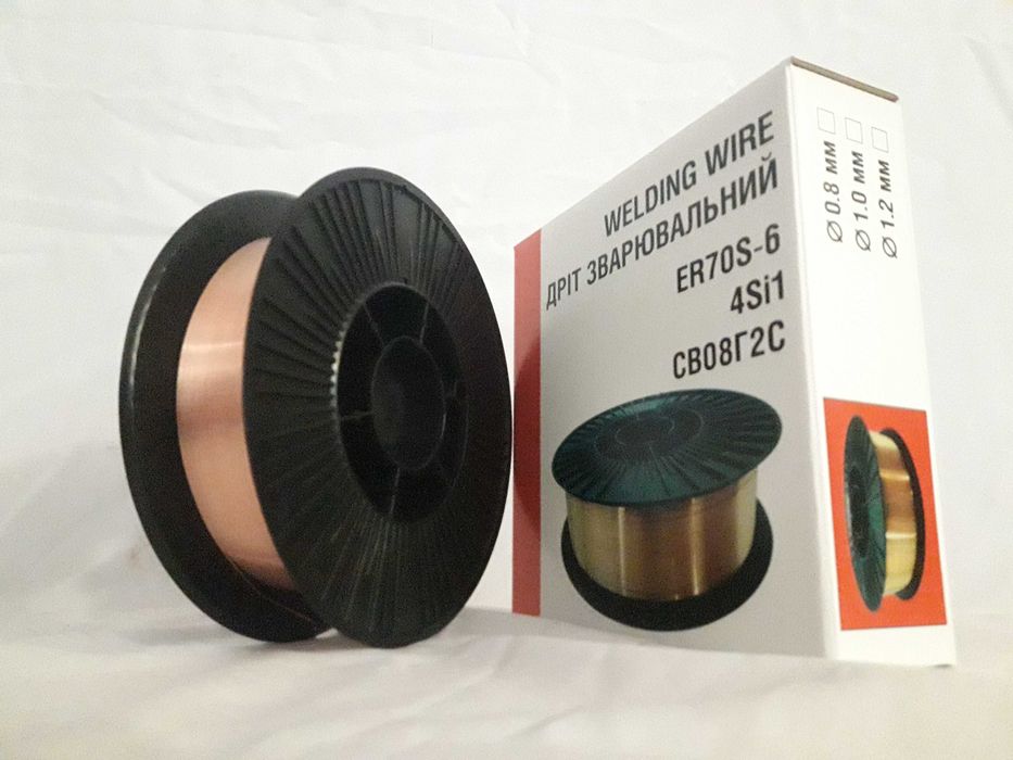 0,8 мм Проволока сварочная ОБМІДНЕН Дріт зварювальний Народний Варіант