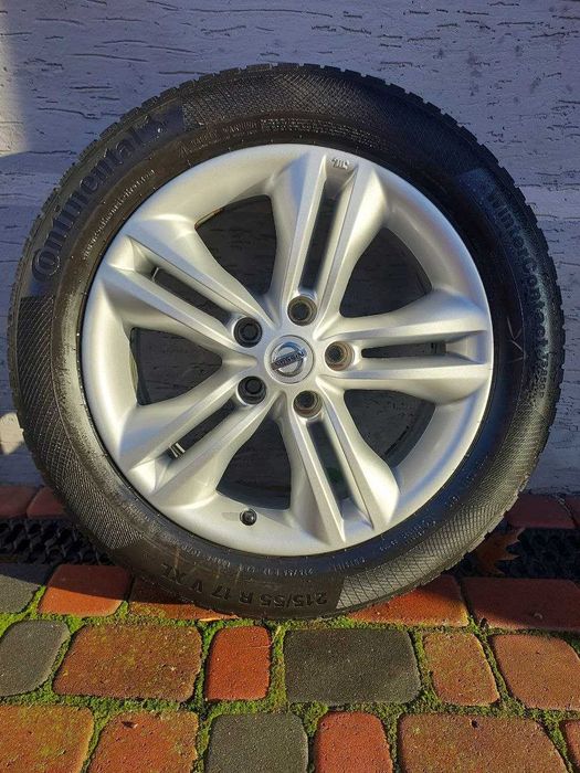 Оригінальні диски R17 Nissan Qashqai Teana + зимова гума Continental