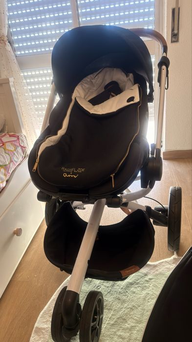 Carrinho Quinny Rachel Zoe Edição Limitada + Alcofa + Ovinho + Base Isofix – Completo