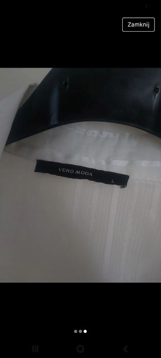 Biała koszula w paski L Vero Moda