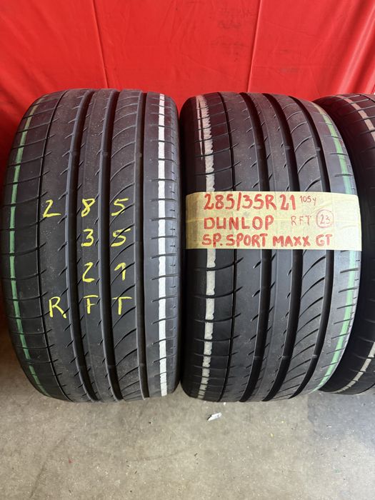 Pneus RFT 285/35/21 +325/30/21 Dunlop Todos Iguais Impecaveis