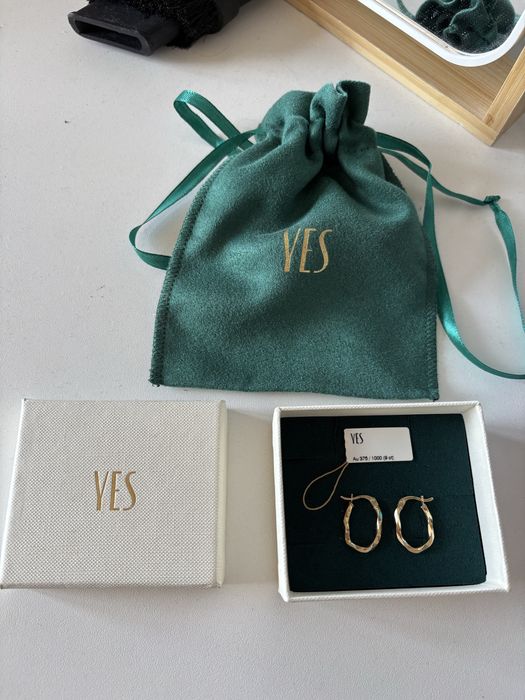 Złote kolczyki YES 375