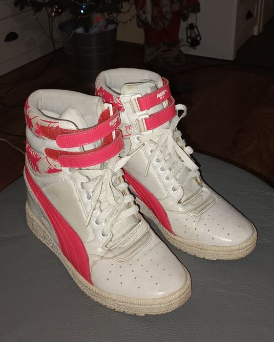 Sneakers Puma 38,5 wbudowany koturn