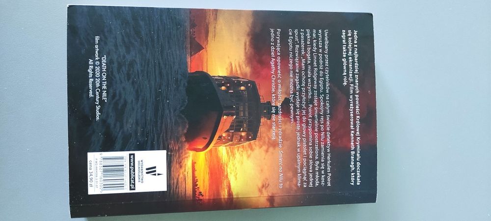 Książka Agatha Christie Śmierć na Nilu kryminał