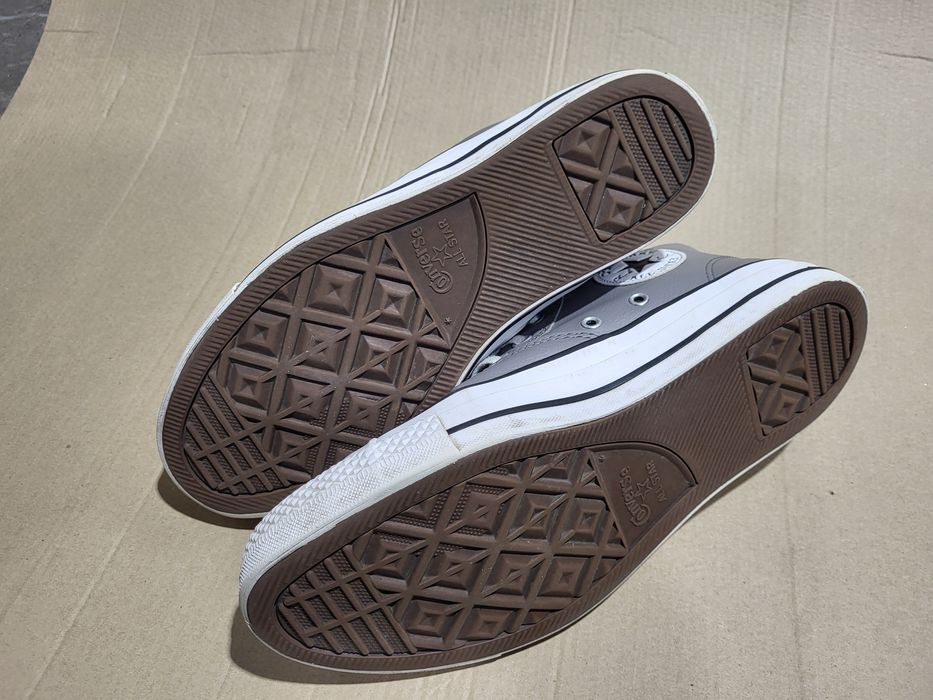 Converse mid szare skórzane unikatowe roz. 44