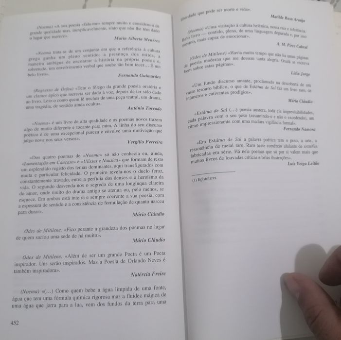 Livro de Poesia  de Orlando Neves 1995