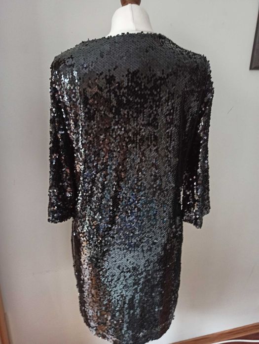 Sukienka czarna cekinowa Nowa