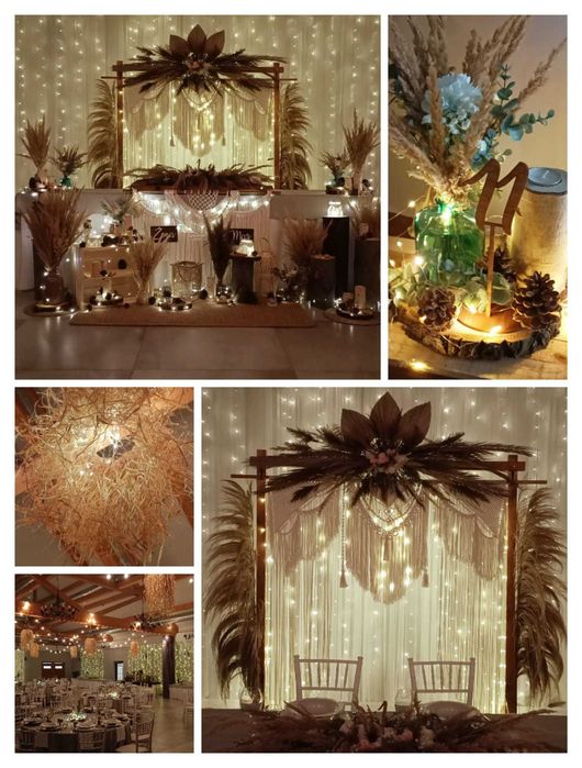 Dekoratorka Florystka ślubna weselna dekoracje imprez boho glamour itp