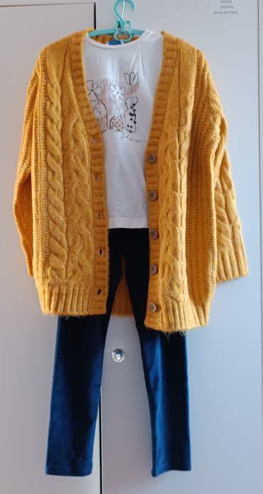 Mayoral sweter kardigan musztarda 134 nowy