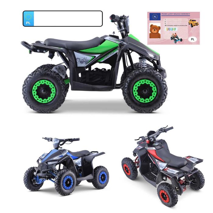 Quad HIPERFECT na akumulator do 35km/h WIELKI QUAD DLA DZIECKA