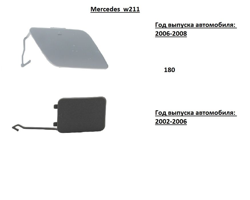 Заглушка бампера/буксировочного крюка mercedes w140/124/210/211