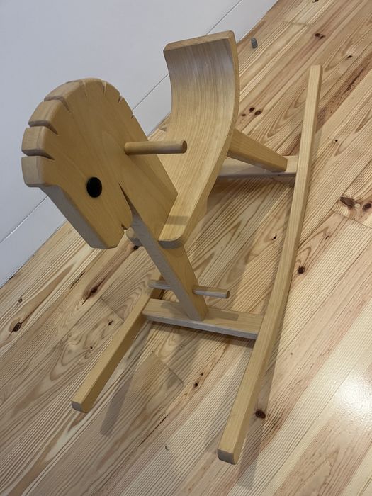 Cavalo de Madeira Balancé Ostheimer Brinquedo Madeira Maciça 12M+