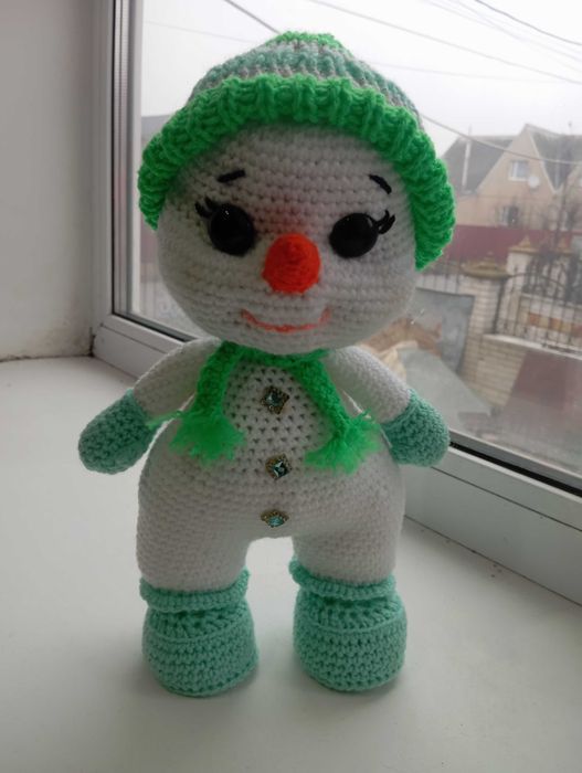 мяка іграшка - сніговик
