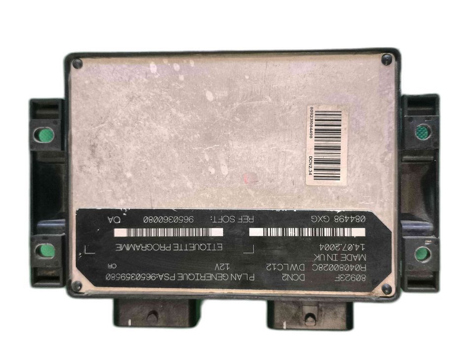 Centralina Motor / ECU CITROËN BERLINGO / BERLINGO FIRST Veículo multiuso 1.9 D (MFDJY) (50 kW / 68 cv) [07.1996 - 12.2003] 9650359580 (OEM) | 9650360