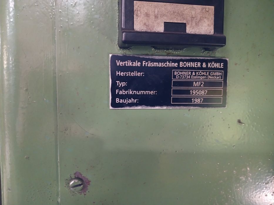 Вертикально-фрезерний  універсальний станок Bohner-Kohle  MF-3
