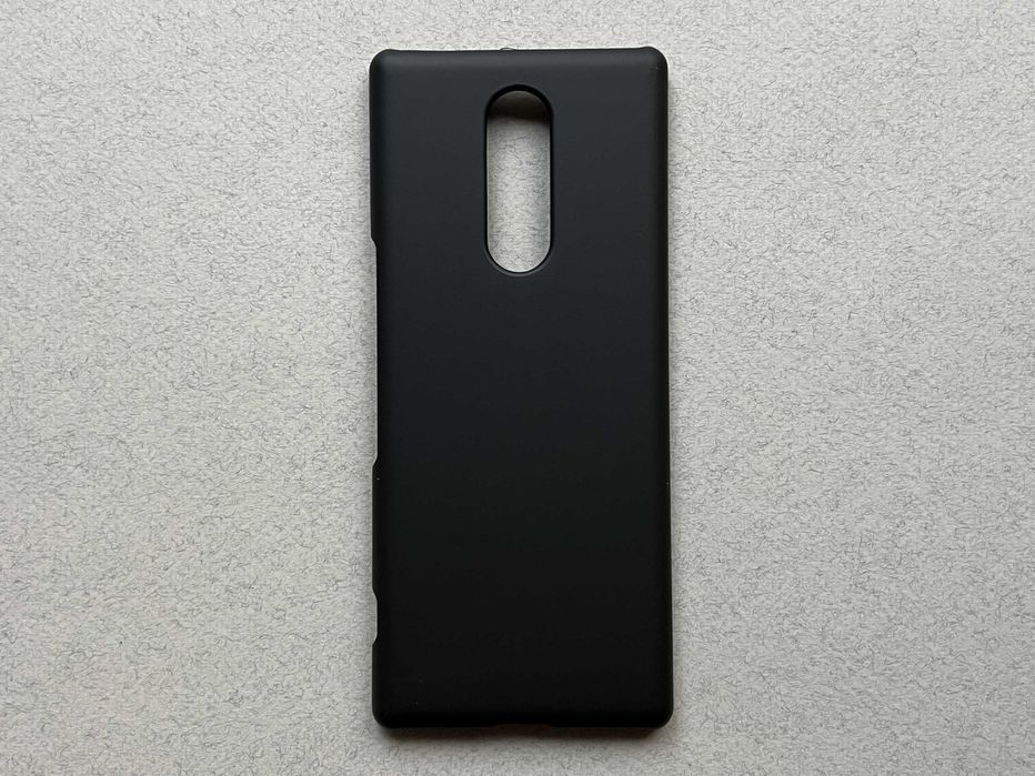 Sony Xperia 1 чохол матовий пластик чорний BLACK чехол панель