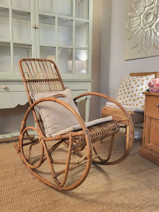 cadeirao  baloiço, poltrona, bambu, rattan, verga, rustico