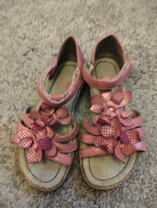 sandały dziecięce dziewczęce rozmiar 30