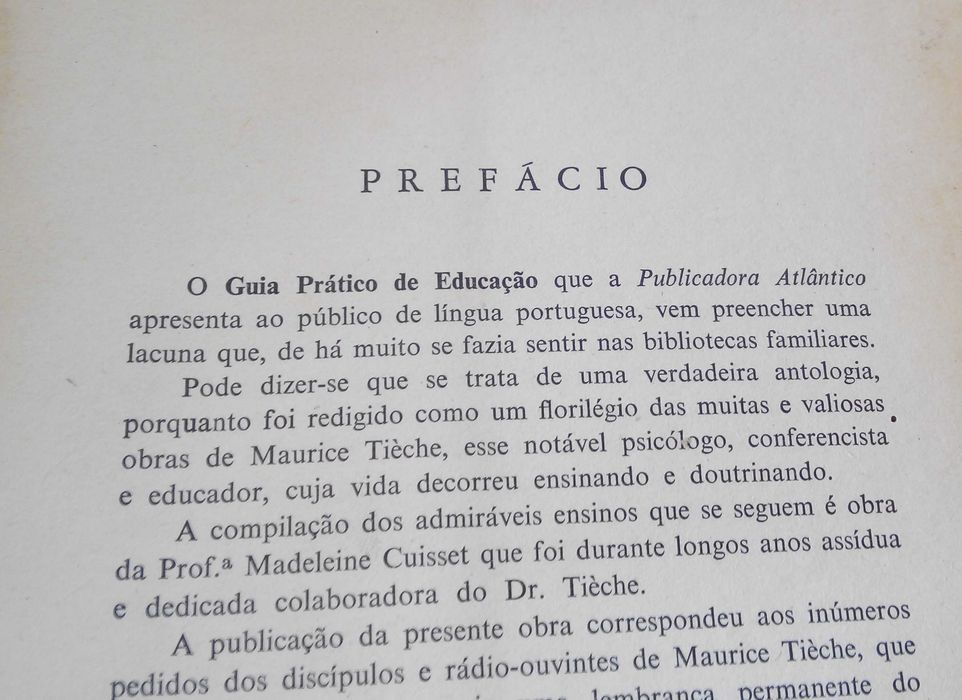 Guia prático da educação de Maurice Tieche