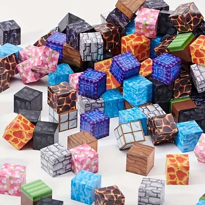 Lunelii Bricks - Kreatywne magnetyczne klocki konstrukcyjne – 100 elementów