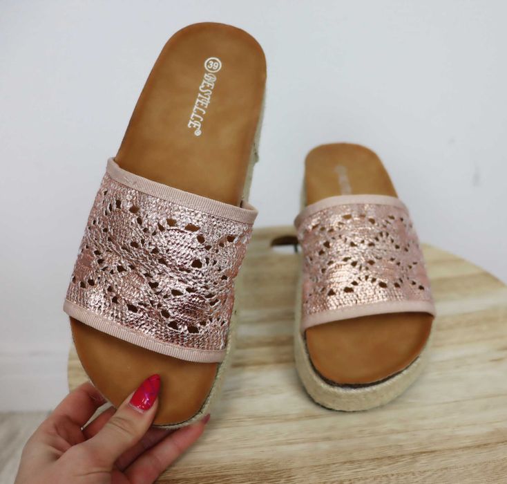 Klapki rozm 35-41 espadryle sandały damskie TU KUPUJESZ ROZMIAR 37