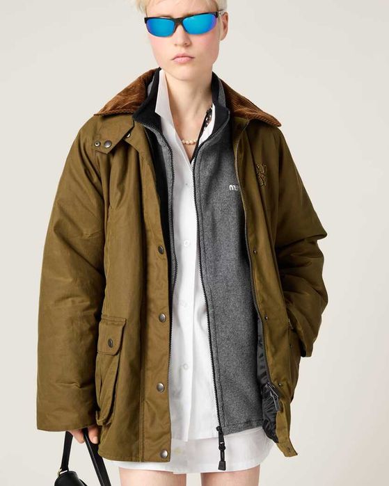 Світшот Miu Miu Fleece Sweatshirt Grey