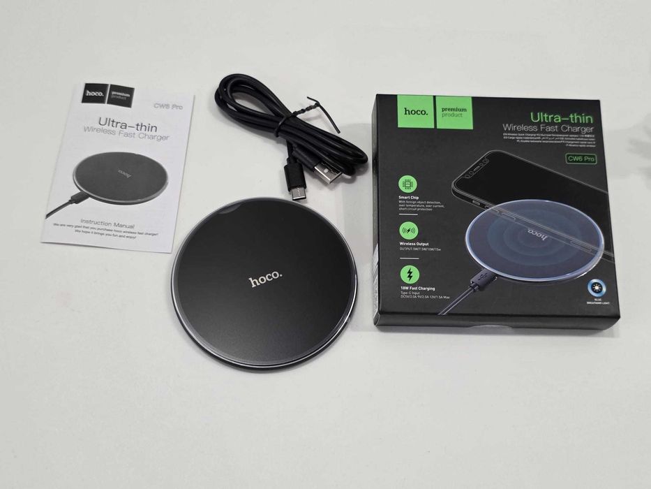 Carregador Wireless Hoco CW6 Pro 15W - NOVO Selado