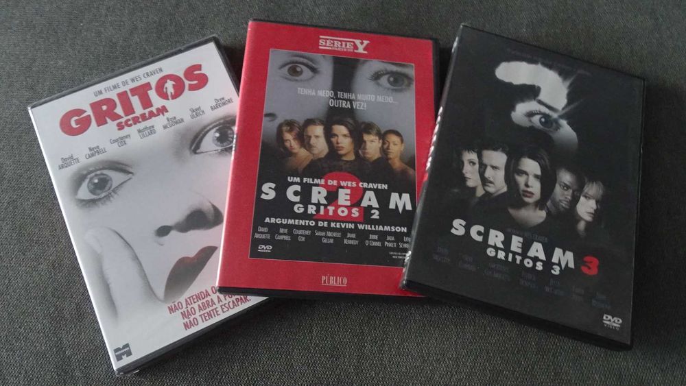 DVD Pack Gritos 1 + 2 + 3 - Scream