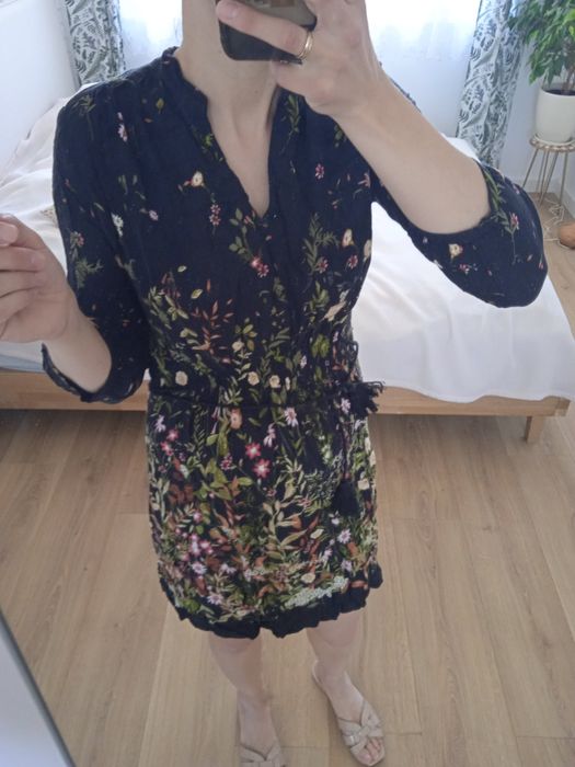 Sukienka Boho kwiaty Reserved r. XS