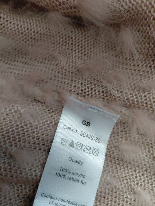 Kamizelka damska  ocieplacz z królika XL