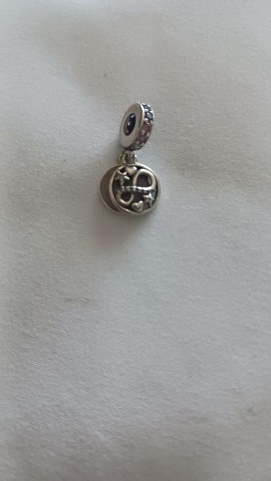 Conta pandora original em prata  pedente infiinito