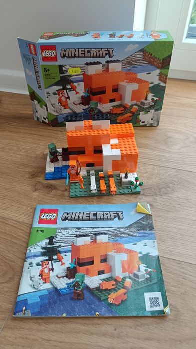 LEGO Minecraft 21178 Siedlisko lisów - kompletny
