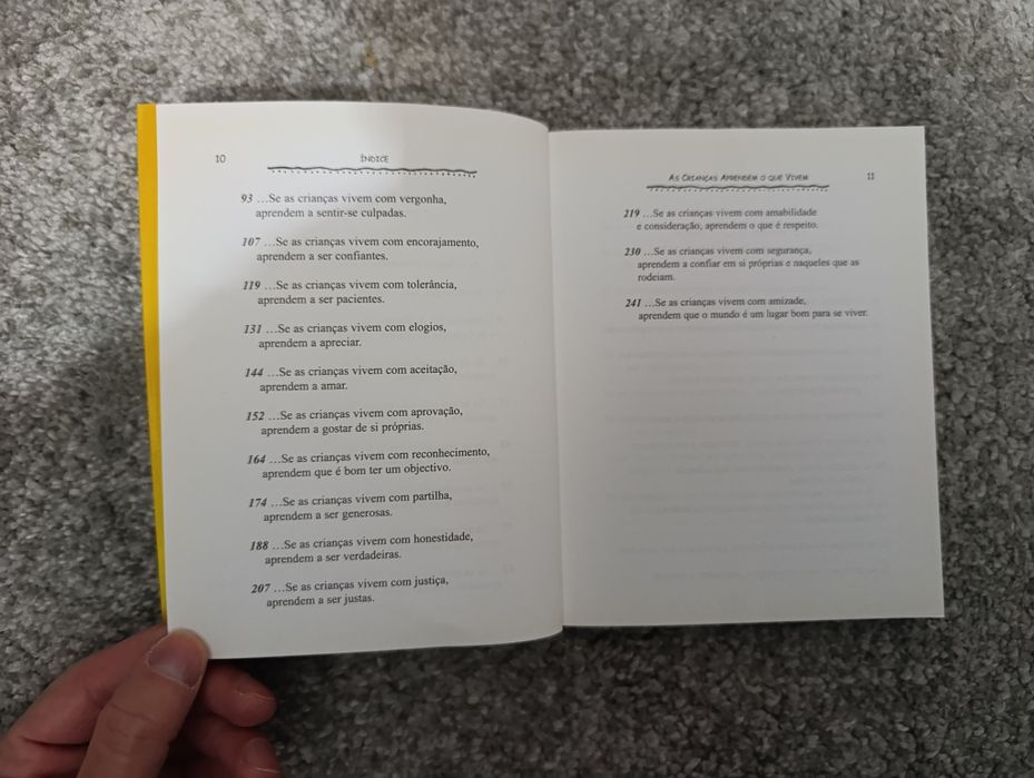 As Crianças Aprendem o que Vivem (portes incluídos)