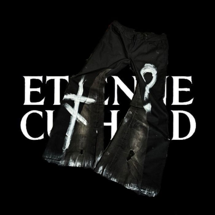 Широкі кастом штани baggy опіум Balenciaga camo фларед бут кат альт