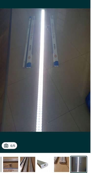 Lampa sufitowa aluminiowa hermetyczna 120cm 300w swiatla