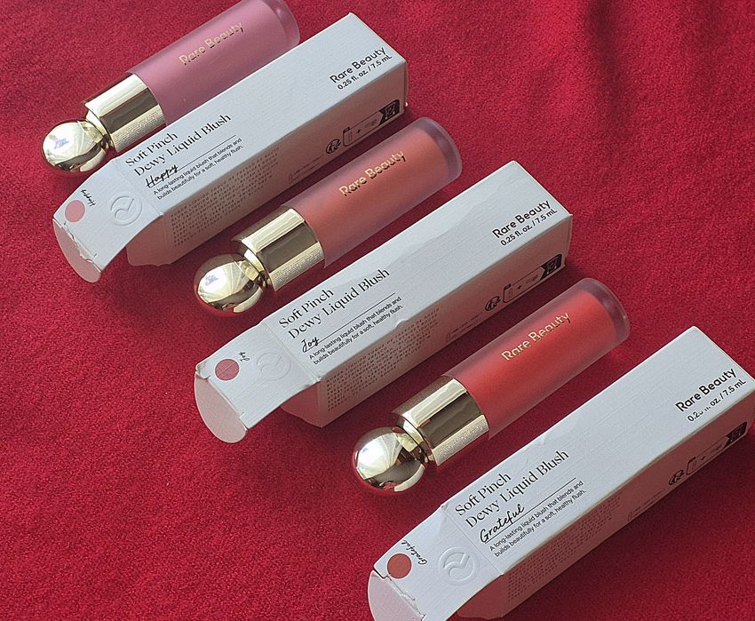 Rare Beauty Soft Pinch Dewy Liquid Blush Róże w Płynie Zestaw 3 sztuki