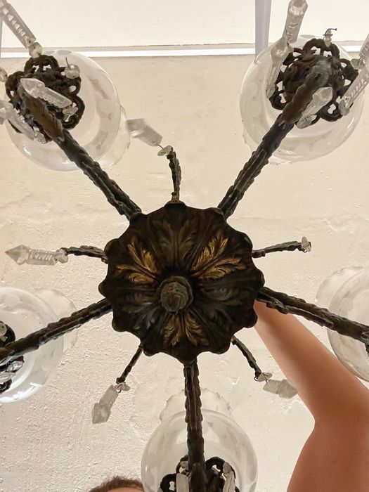 Lustre de cristal antigo