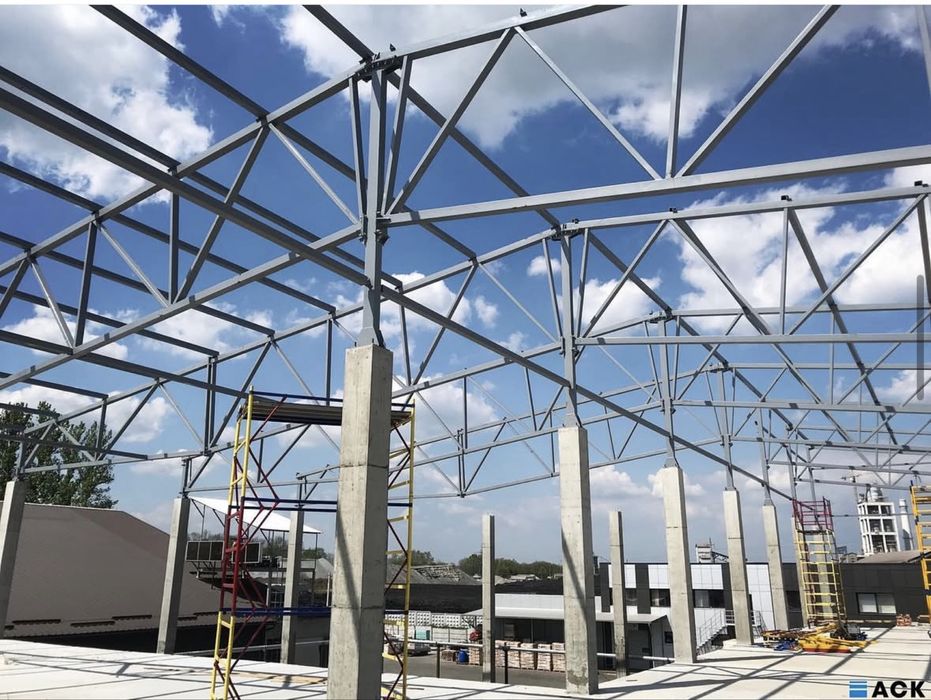 виготовлення ангарів та металокострукцій прорахунок та монтаж