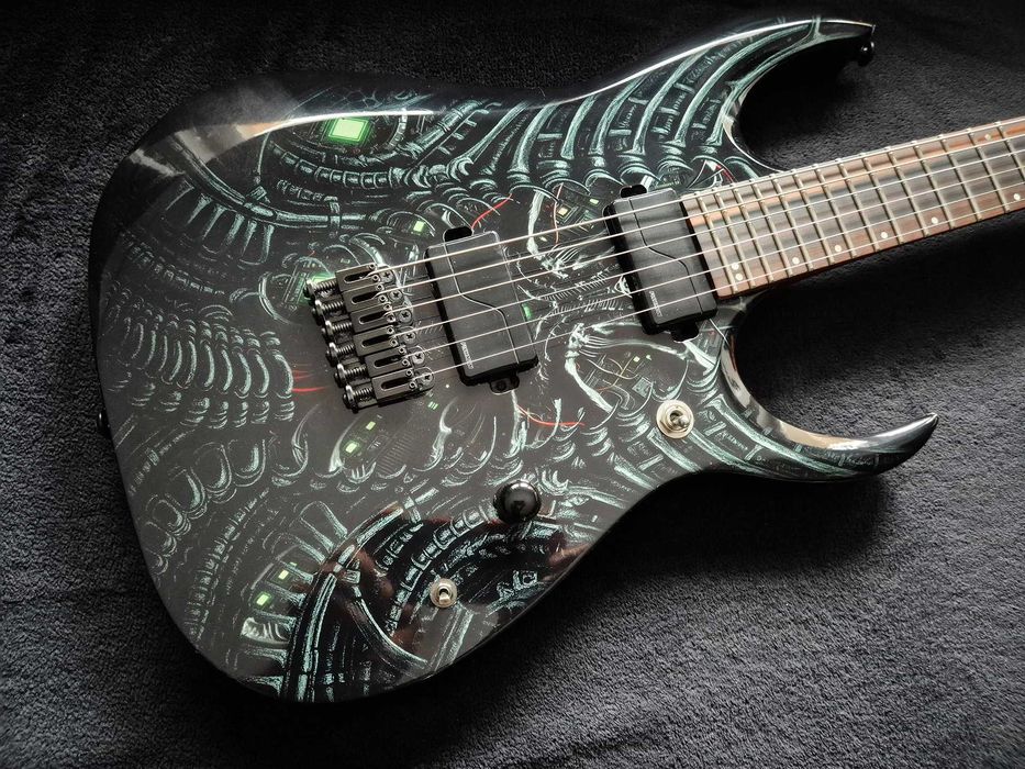 Ibanez RG RGD 61 ALA - baryton, Fishman Fluence Modern, grafika Alien